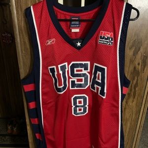 RED CARMELO ANTHONY USA OLYMPICS JERSEY SIZE:LARGE BRAND: REEBOK